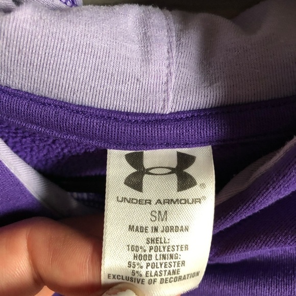 Under Armour Pink and Purple hoodie sweatshirt size small Winter wear Fall top‌‌ - Picture 4 of 6